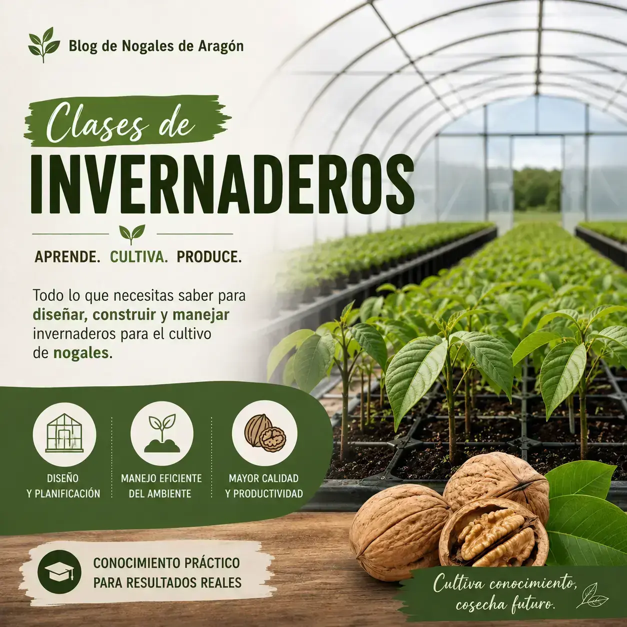 clases de invernaderos con Nogales de Aragón clases de invernaderos con Nogales de Aragon
