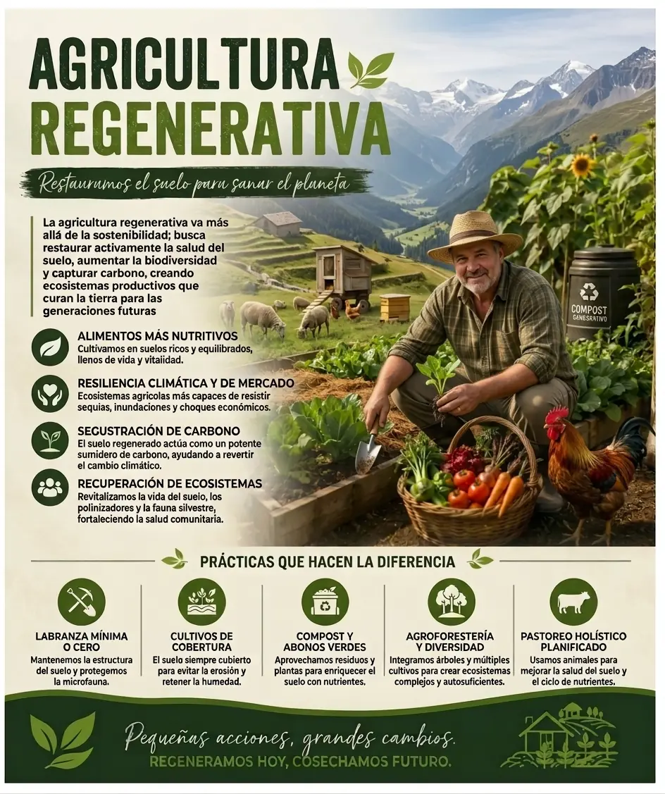 agricultura regenerativa que es en nogales de aragón